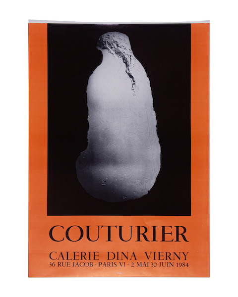 Affiche de l'exposition Couturier 1984